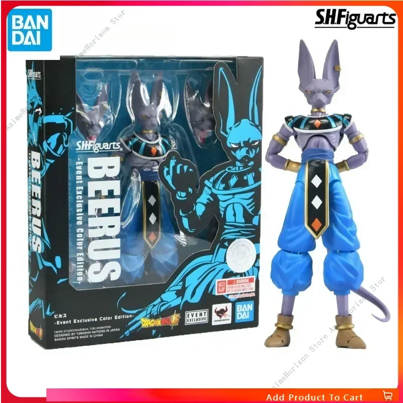 

Original Bandai S.H.Figuarts Dragon Ball Super Beerus Event Exclusive Color Edition Cj LIMITED Anime Action Figure PVC Toys Gift