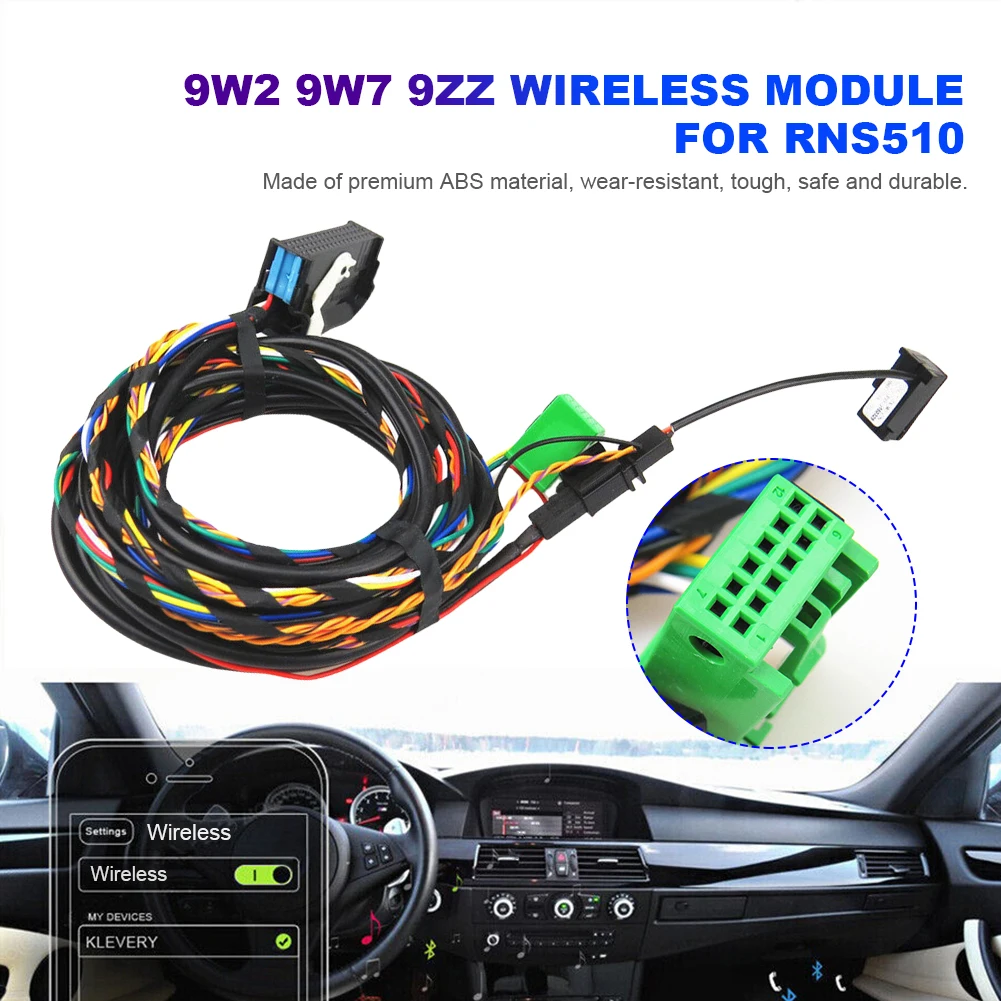 

Car Stereo Audio Harness Cable Bluetooth-compatible Car Radio Audio Music Device RCD510 RNS510 with Mic for VW CC Eos NMS