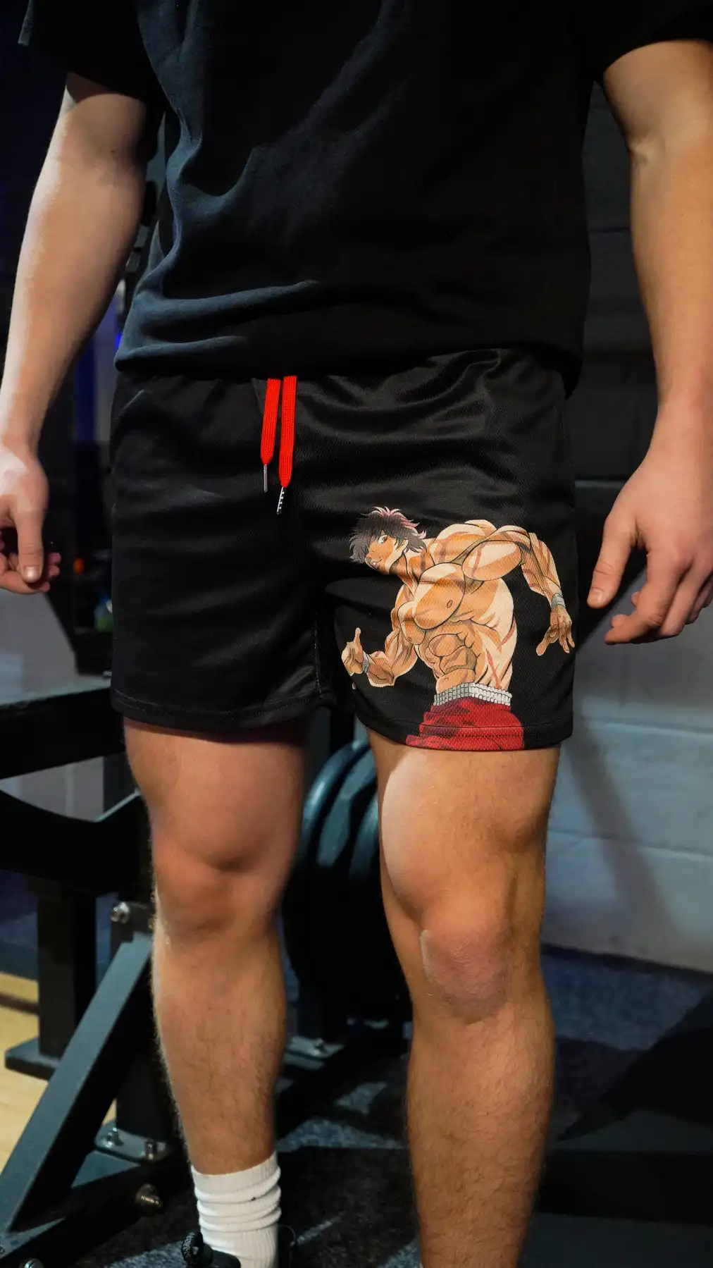 Anime Baki Hanma Shorts Summer Quick Drying Sport Shorts with Martial Arts Fighter Print Breathable Jogger Casual Shorts