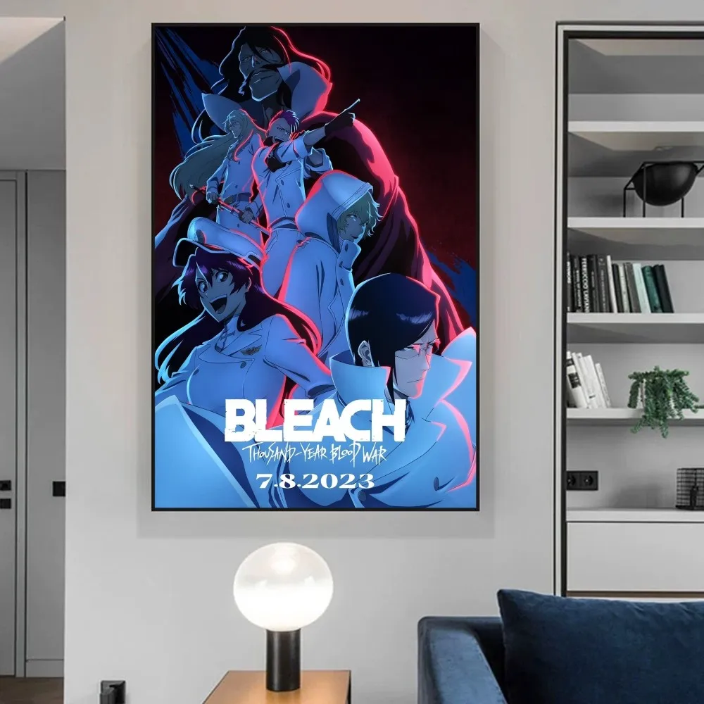 Bleach Mille anni Guerra del sangue Poster Anime Poster Appiccicosi HD Qualità Poster Wall Art Painting Studio Decorazione della parete