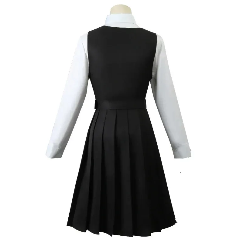 Anime Chainsaw Man ASA MITAKA Cosplay Costume 2 Black Wig Dress Shirt High School JK Uniform War Devil Girls Women Outfit