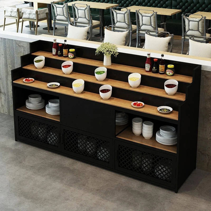 Kitchen Locker Hotel Restaurant Seasoning Sauce Counter Seasoning Storage Side Cabinet