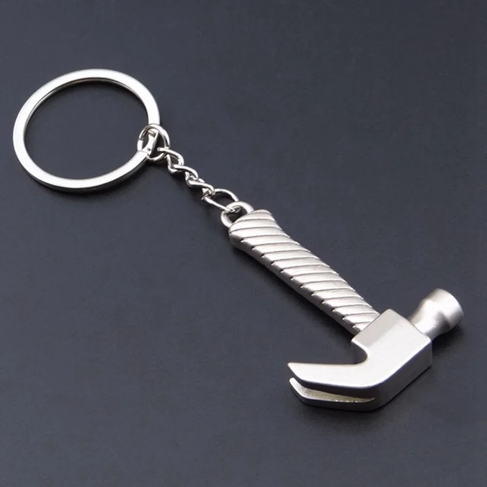 Mini llave de herramienta creativa, alicates Ax, regla de taladro, destornillador, llavero, anillo de Metal, regalo de 16 estilos, 1 ud.
