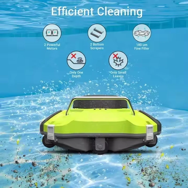 Latest Cordless Automatic Swimming Pool Cleaning Robotic Vacuum Inground Pool Vacuum Cleaner