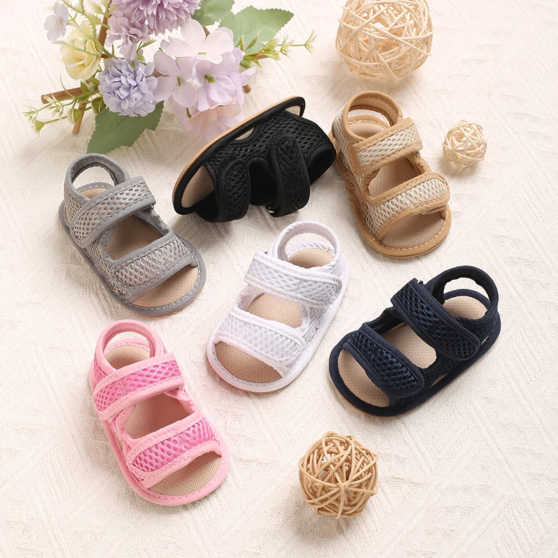 

Летние сандалии для девочек и мальчиков от 0 до 18 лет с мягкой резиновой подошвой и противоскользящим покрытием, подходящие для прогулок, обувь для младенцев и детей младшего возраста.