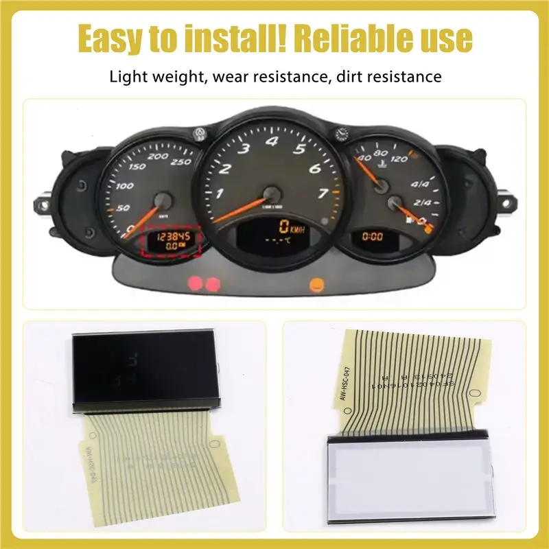 X39A-Left Side LCD Display Screen KM Version For 911 996 Boxster 986 RUF 3400 S RGT 9866411040170C Part Number 996641113