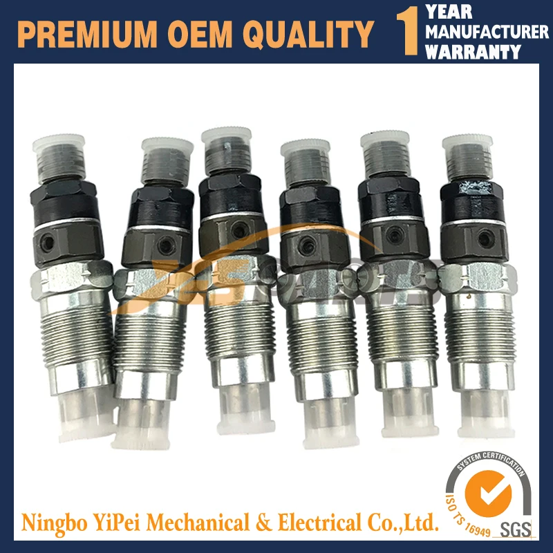 6pcs New Engine Injector 32C61-06000 For Mitsubishi S4S S6S