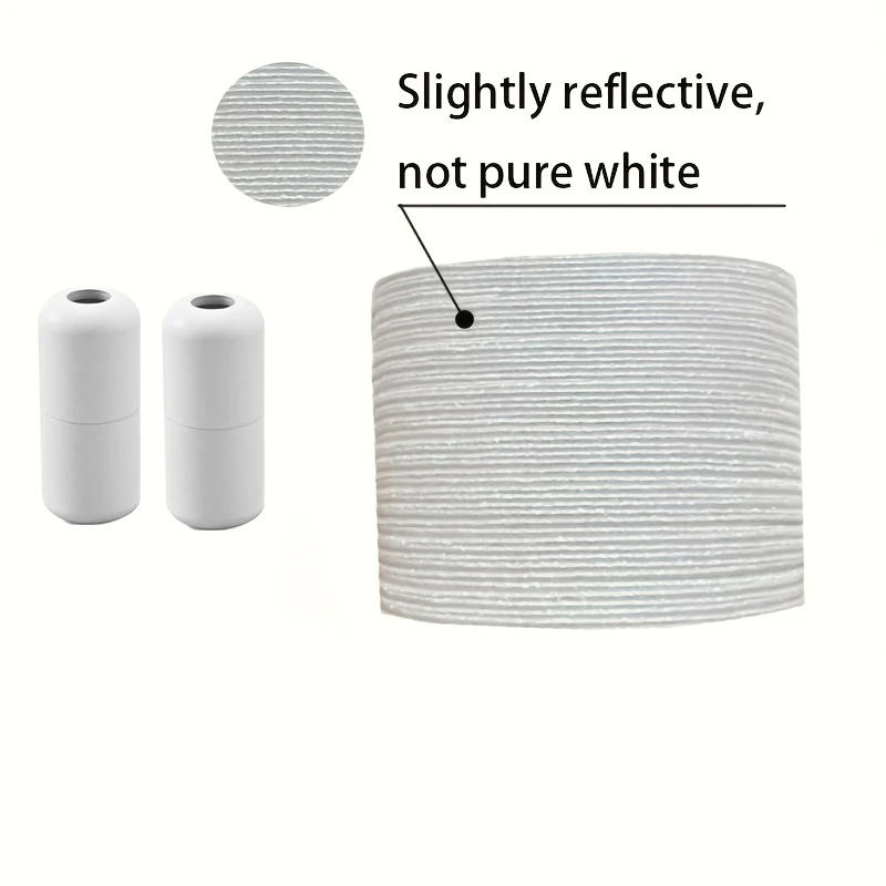 1 Paar/2 Pairs/4 Pairs Geen Stropdas Veters Kleurrijke Gesp Schoenveters Parel Licht Kleurrijke Mode Zonder stropdassen Elastische Veters Sneaker