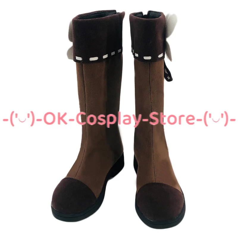 Jogo Genshin Impact Klee Cosplay Sapatos, Botas De Carnaval De Halloween, Custom Made Prop