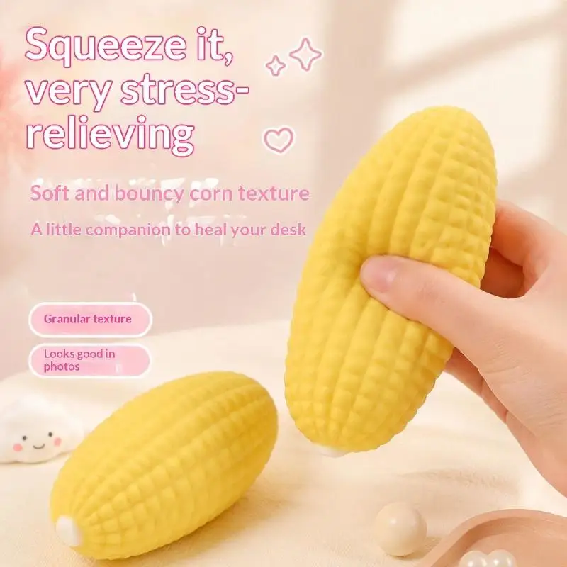 HefengCL Soft Oversized Corn Sensory Toy Stress Relief Ideal Gifts For Office Classroom Holiday Parties