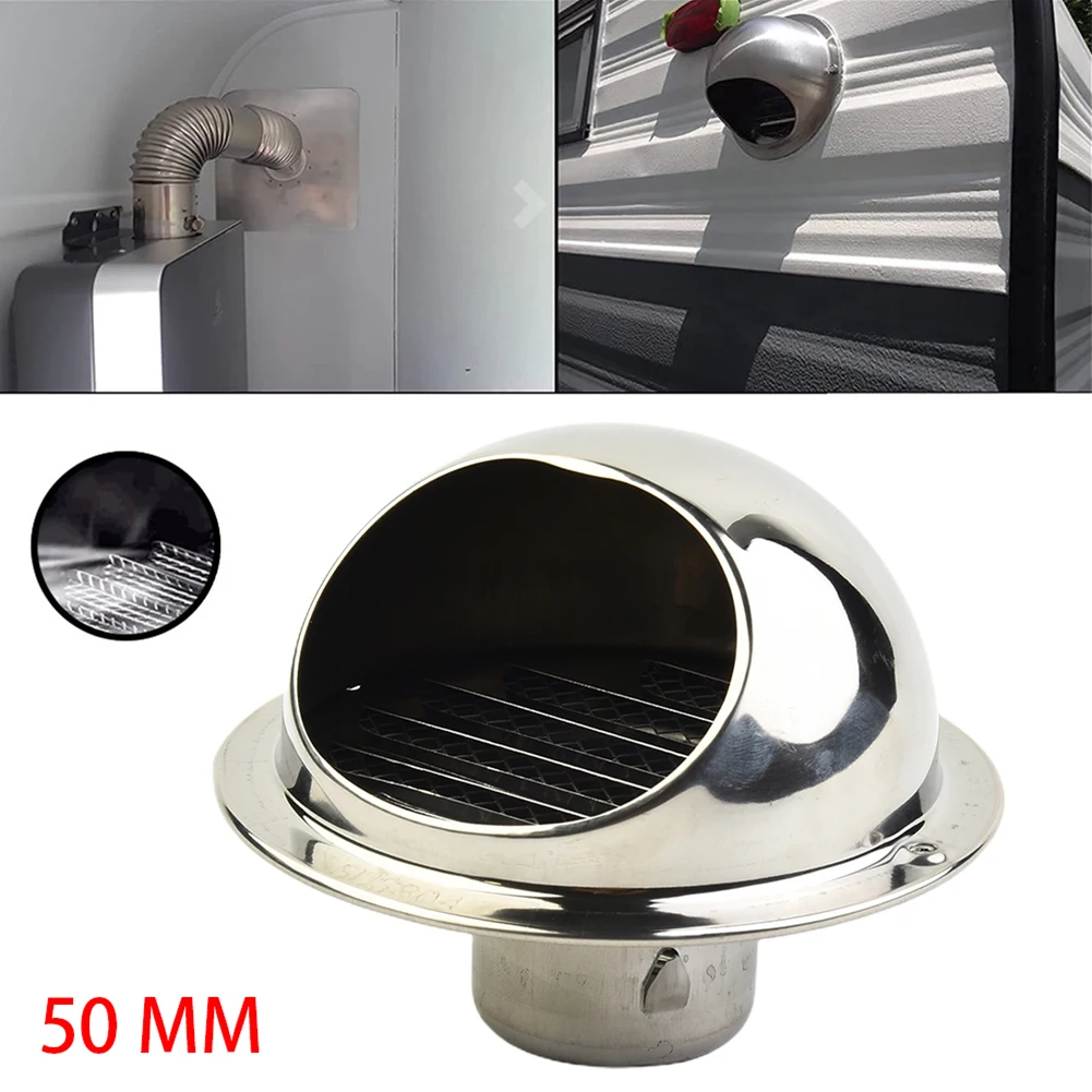 Stainless Steel Ducting Ventilation Exhaust/ Grille Cover Air Vent Ducting Waterproof Outlet Heating Cooling Vents Cap