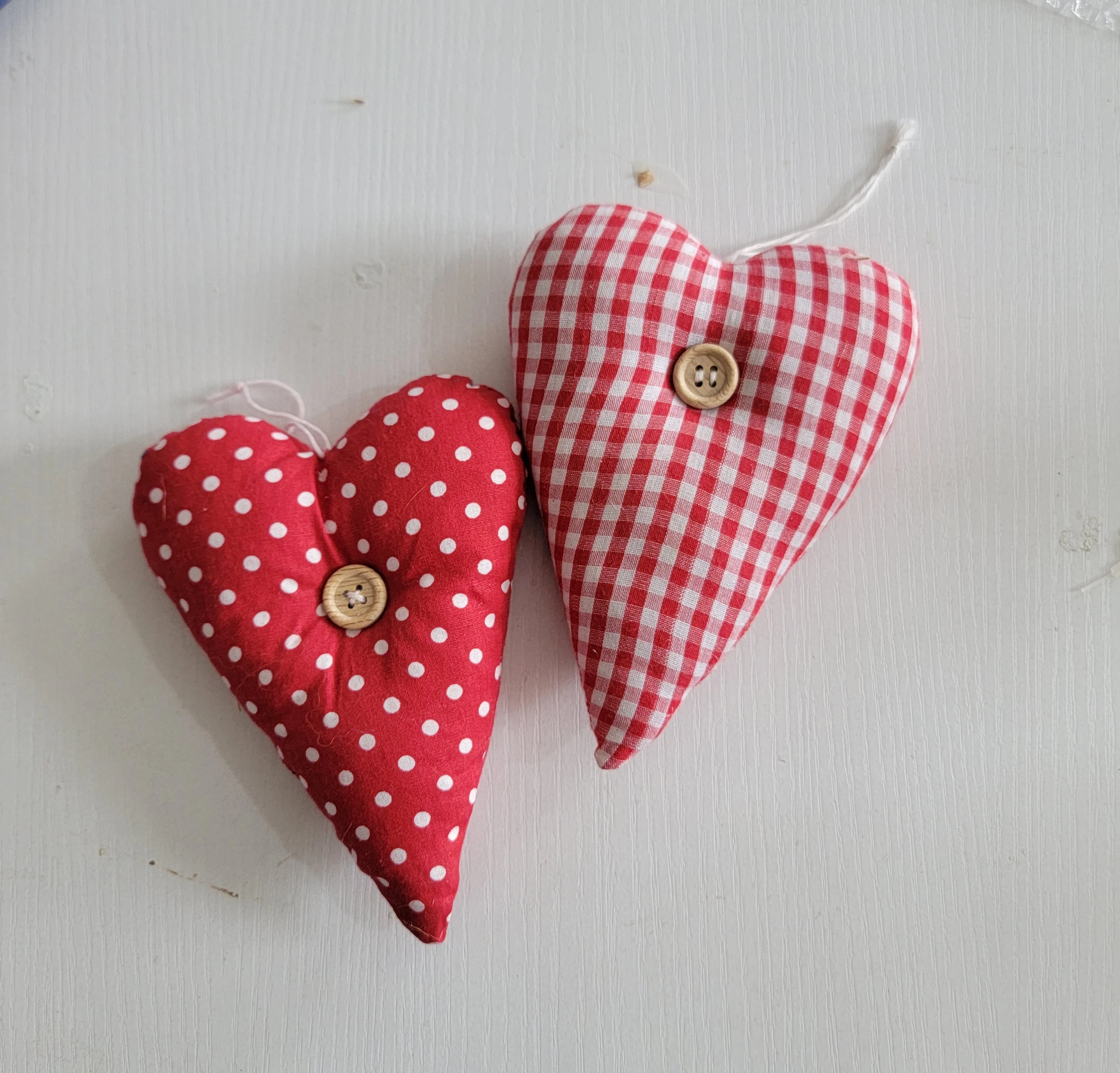 

2collors asst. christmas ornament gift items Vintage fabric heart xmas decoration heart shape Christmas Decor XMAS hanger 2PCS