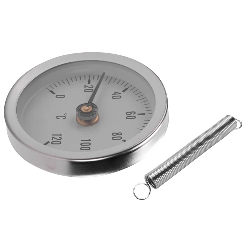 AS95-Ts-W50A Thermometer Heißwasserrohrthermometer Bimetall Edelstahl Oberfläche Rohr Clip-On Temperaturanzeige