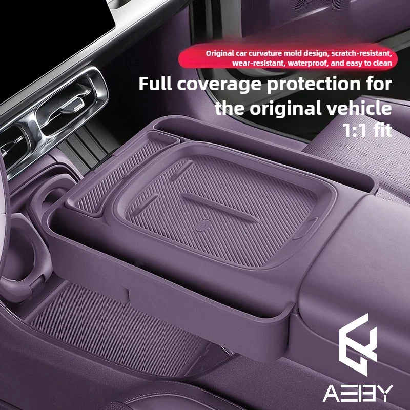 AEBY For Leapmotor B10 2025-2026 Center Console Wireless Charger Pad Charge Silicone Mat Car Phone Holder Interior Accessories - view 2