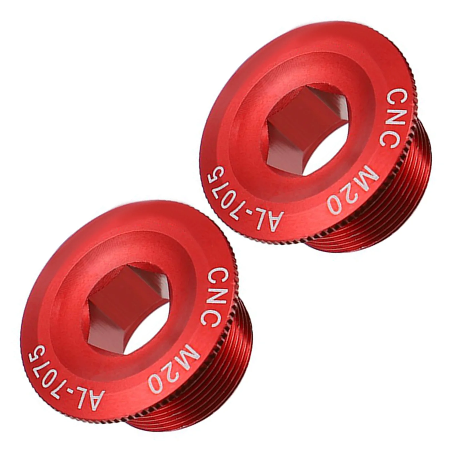 

1 Pair Aluminum Alloy Cover Screw Thread 10Mm Hole For Bike Crankset Fixing Bolt Replacement Shaft Nut Chainwheel Screw