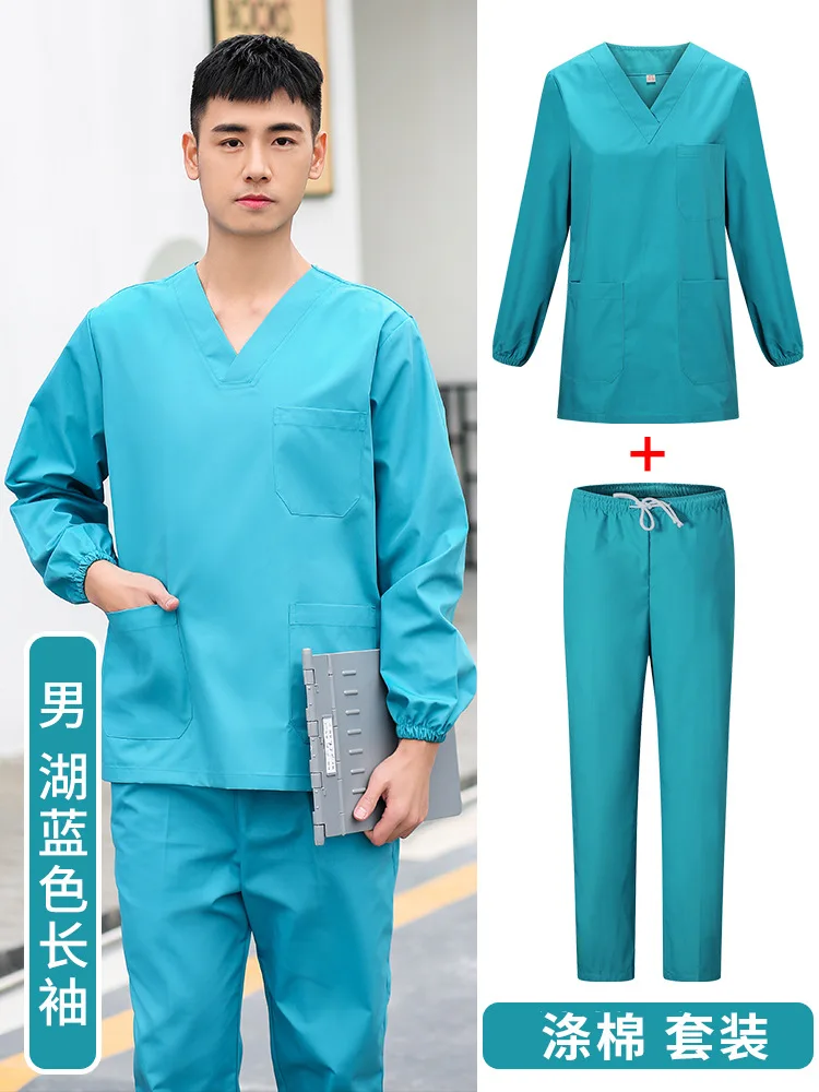 Cotton Summer Nurse Women Uniforms Medical Scrubs Clothes Nursing Beauty Agency Suit Pet Shop Veterinary Accessories Jogging