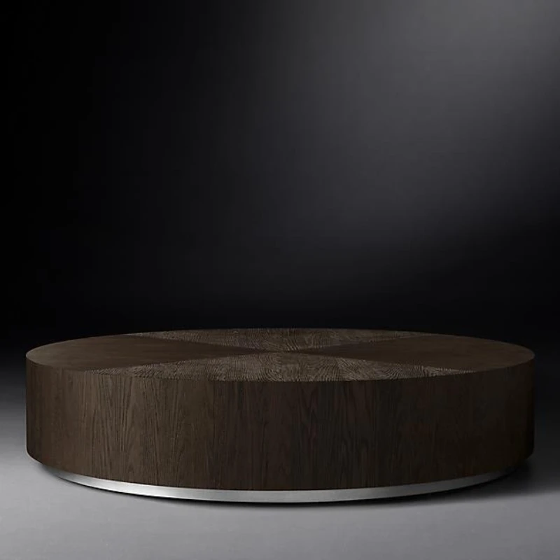 

Nordic modern simple solid wood coffee table Italian light luxury coffee table British classical solid wood tea table