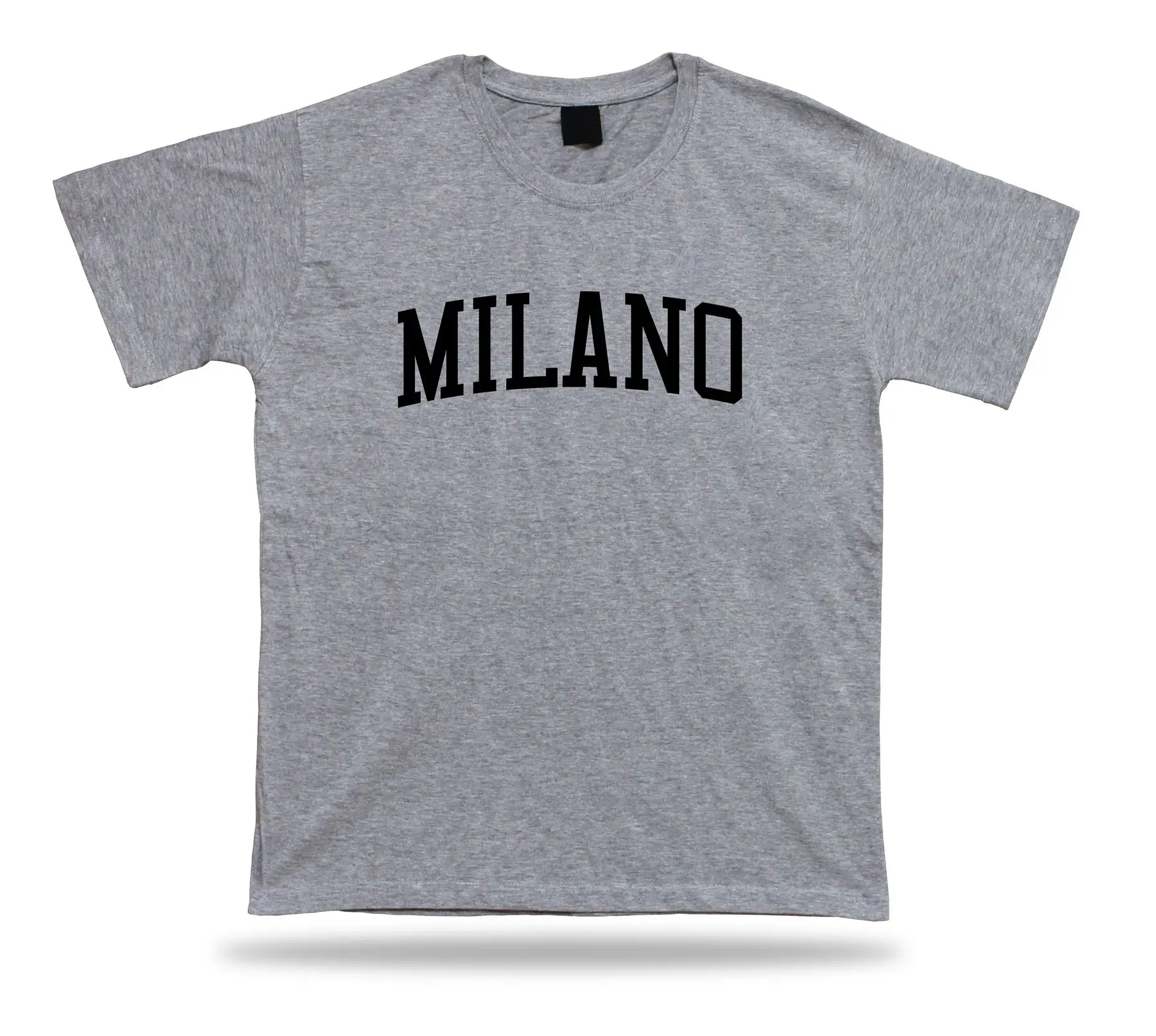 Funny  Milano letter Graphic T Shirts Streetwear Simple O-neck Printed T-shirt Tops unisex