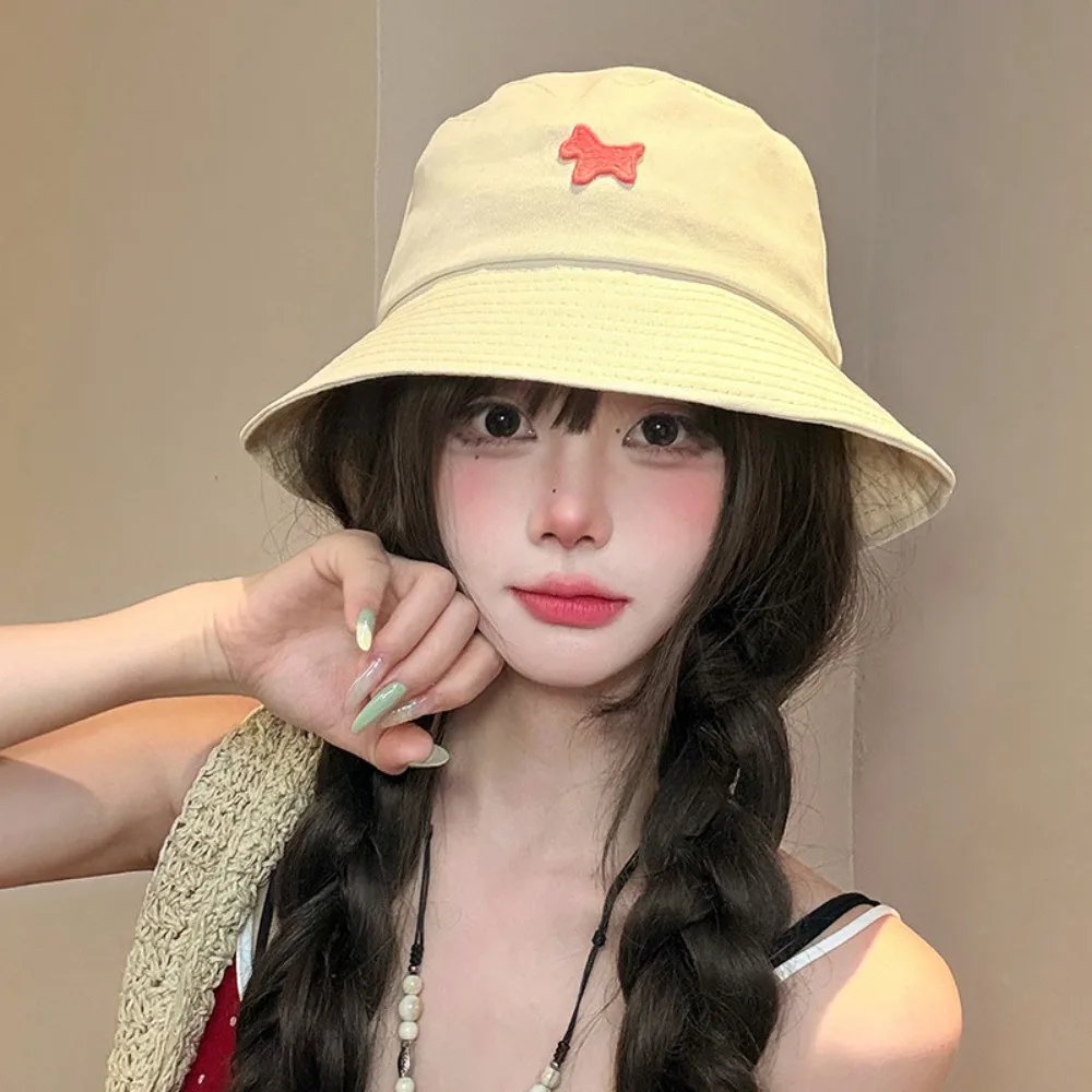 

Cute Pony Fisherman Hat Large Brim Foldable Sunscreen Hat Soft Sun Protection Sunshade Hat Seaside Beach