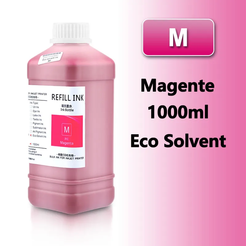 1000ml*4PC Eco Solvent Ink For Roland Mimaki Mutoh Epson TX800 4720 I3200 5113 DX4 DX5 DX6 DX7 XP600 Printer Eco-Solvent Ink