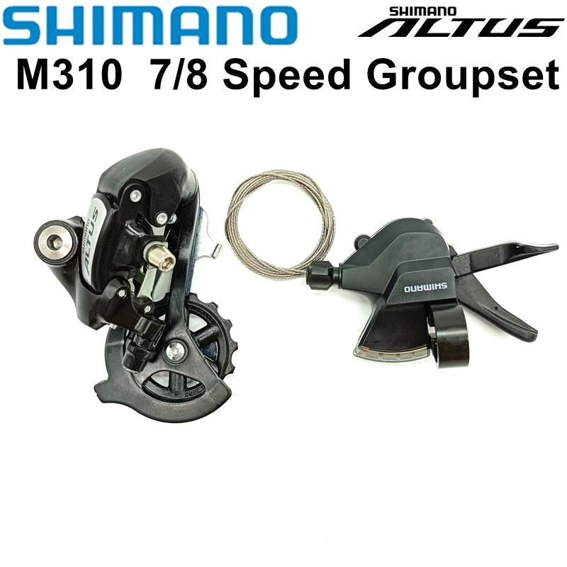 Shimano Altus M310 Bike Groupset 7/8 Speed SL-M315 Bike Shifter Lever RD-M310 Bike Rear Derailleur SL M315 RD M310