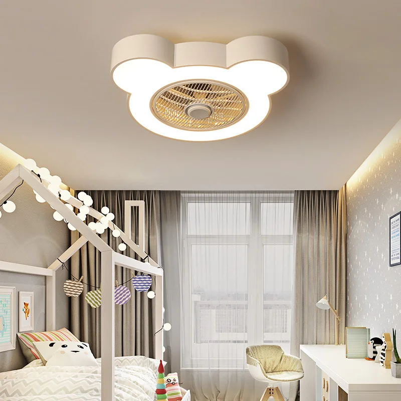 Cartoon Creative Dimmable Kid Room LED Warm and Fragrant for Boy  Girl Ceiling Fan with Light