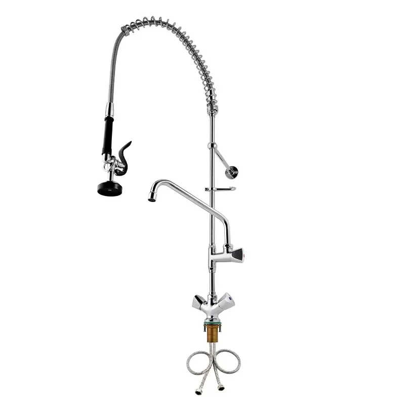 Classic Style Pre-Flush Industrial Faucet High Pressure Pre-Rinse Dishwasher Faucet