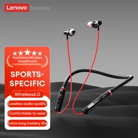 Original Lenovo Y111 Bluetooth 6,0 auriculares con banda para el cuello auriculares magnéticos impermeables estéreo para correr deportes juegos auriculares inalámbricos