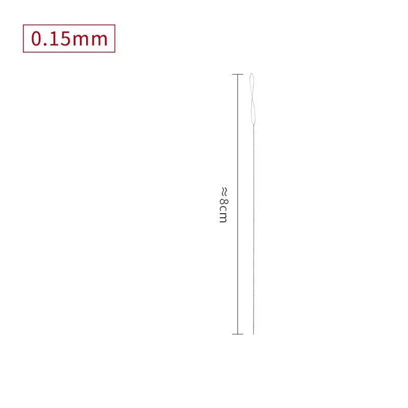 Soft Twisted Wire Needles, Fine Flexible Beading Needle Collapsible Eye Holds Threads for Pearl Knotting and Silk Cord