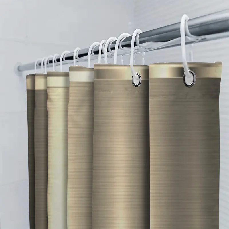 Luxury Golden Shower Curtain: A Touch of Elegance for Your Bathroom Decor This 128 character AliExpress title highlights the lux - view 5