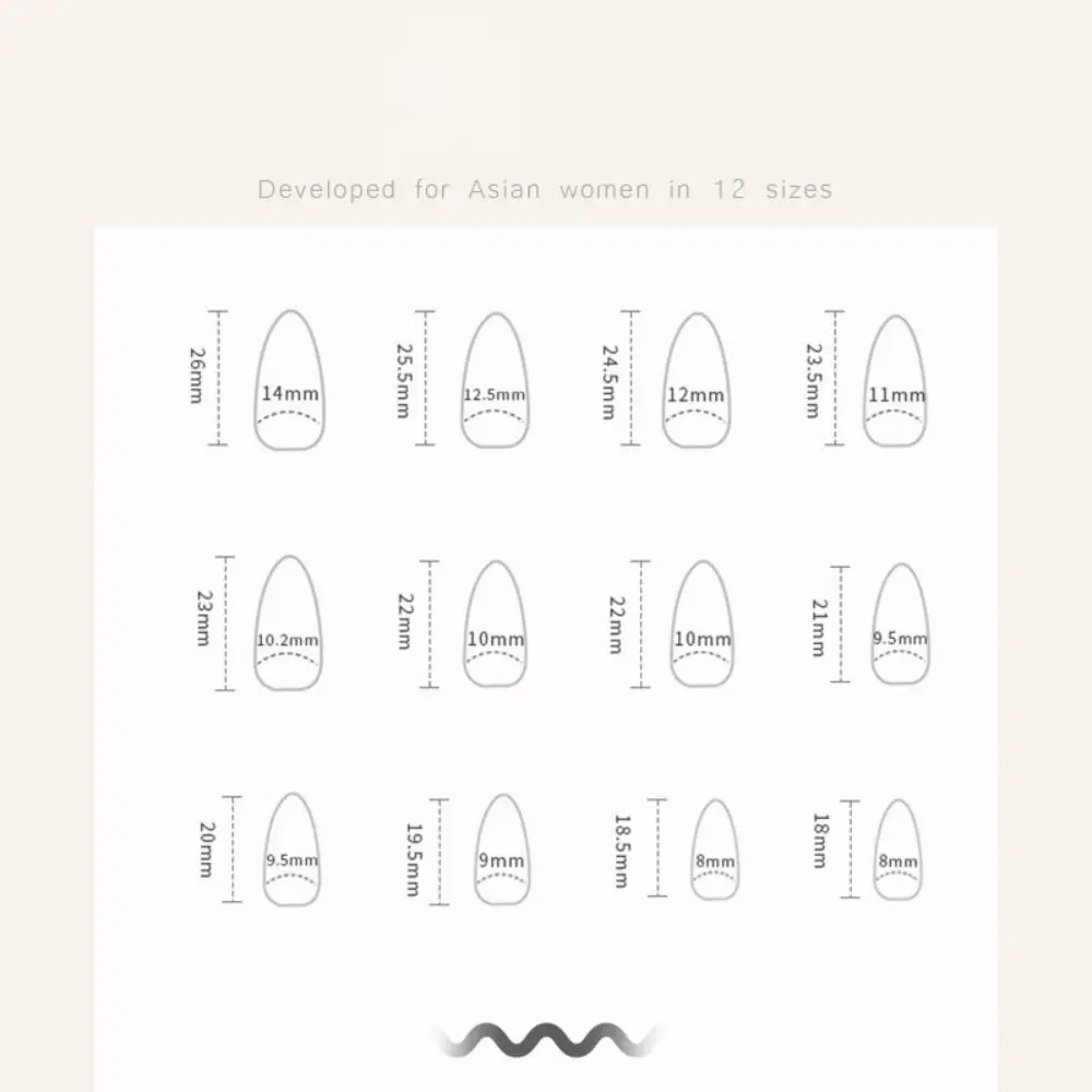 เล็บปลอมลายการ์ตูน 24 ชิ้น แบบกดติด ทรงอัลมอนด์ยาว ลายกลิตเตอร์สีดำทอง