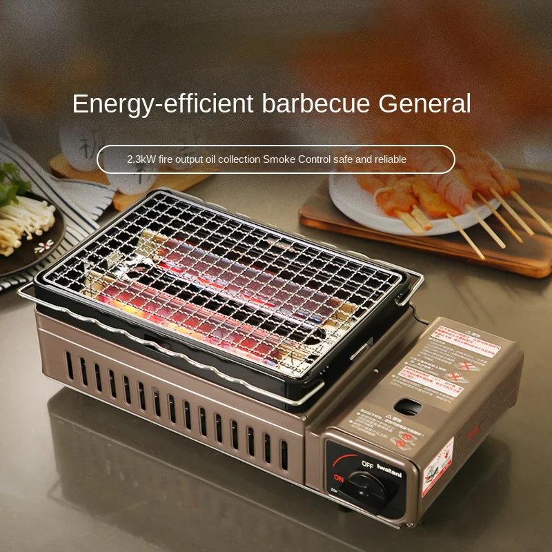 Outdoor wind-proof gas for cassette type barbecue stove