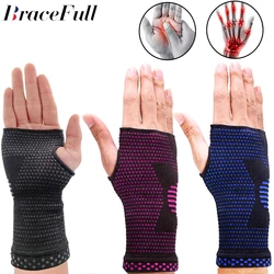 1Pc Wrist Compression Sleeve,Hand Brace Wrist Support for Carpal Tunnel,Wrist Brace for Tendonitis,Breathable Compression Sleeve