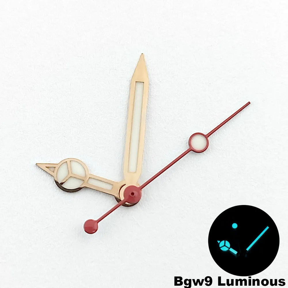 Uhrzeiger bgw9/C3 Blau Grün Leuchtend passend für NH-35-36 Uhrwerk Mechanische Armbanduhr Zubehör Silber Gold Roségold Schwarz Rot – Detail 9