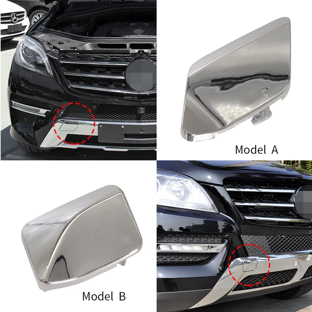 For Mercedes W166 Car Front  Bumper Tow Hook Cover Cap Black For Benz ML Class ML300 ML320 ML400 ML450 2012-2015 1668551823