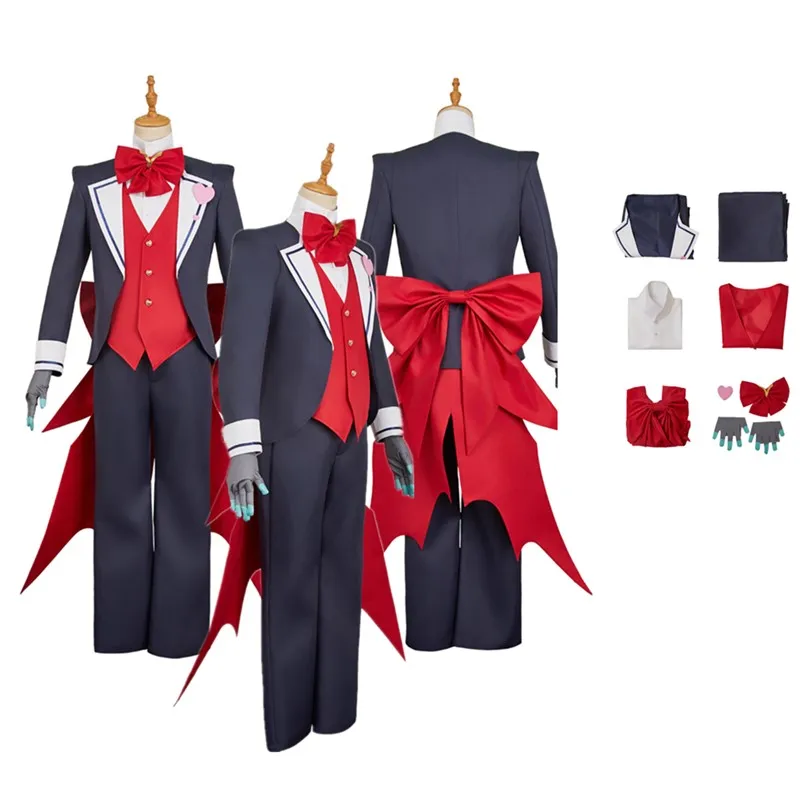 

Vox косплей униформа домработницы костюм мультфильм отель маскировка для взрослых мужчин пальто жилет брюки наряды Хэллоуин карнавальный костюм для вечеринки