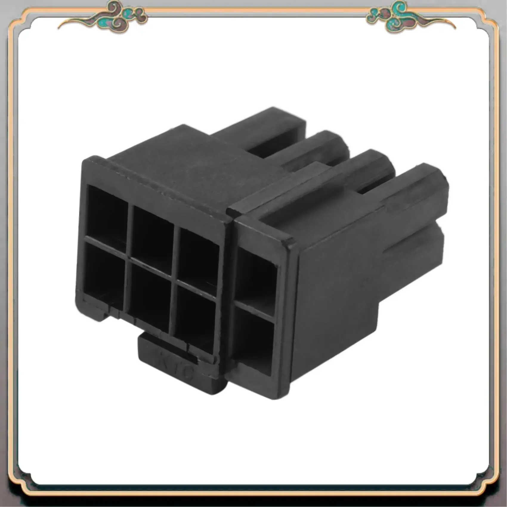 A46M-60Pcs 4.2Mm 6+2 Pin 8P 8PIN Male Power Connector Plastic Shell For PC Computer ATX Graphics Card GPU,Black