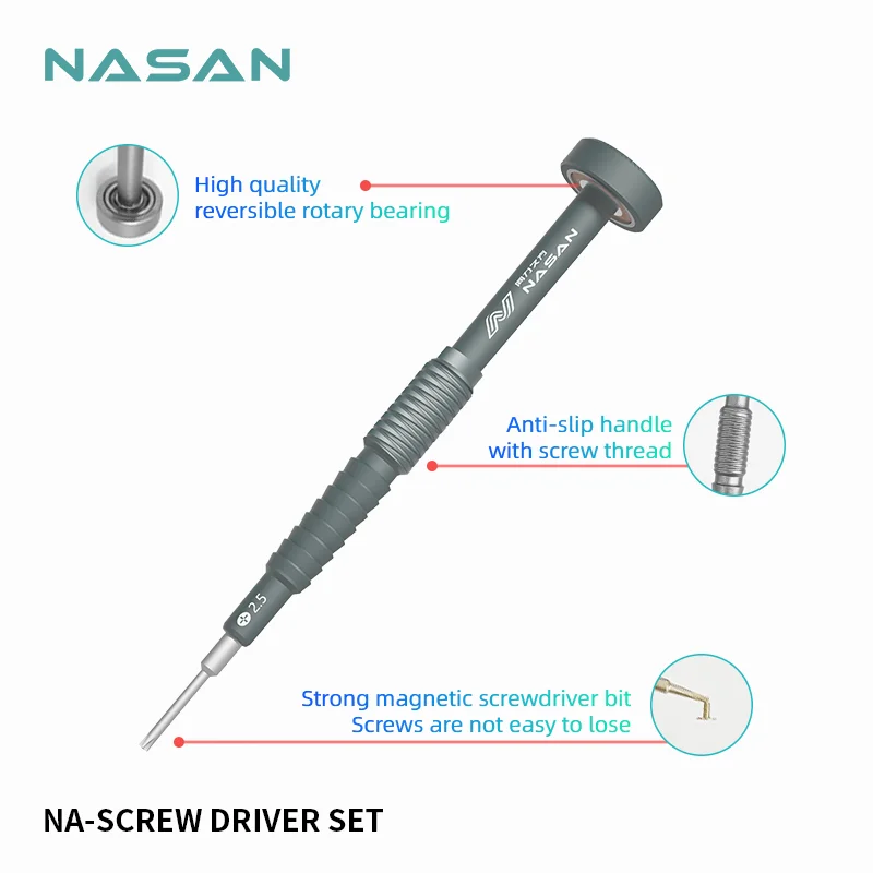 NASAN Mini Precision Magnetic Screwdriver Set Phillips Torx Bit Screw Driver For Phone Tablet Watch Professional Repair Tools