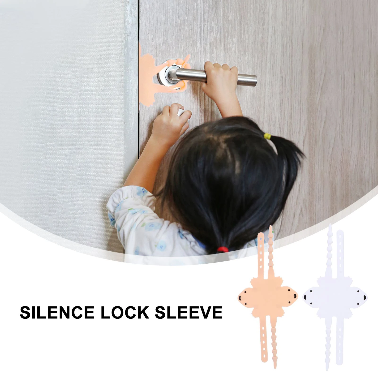 

Tofficu 2pcs Door Closer Cushion 24x10cm Noise Reducing Door Stopper for Light Sleepers Toddler Safety Doorknob Cover