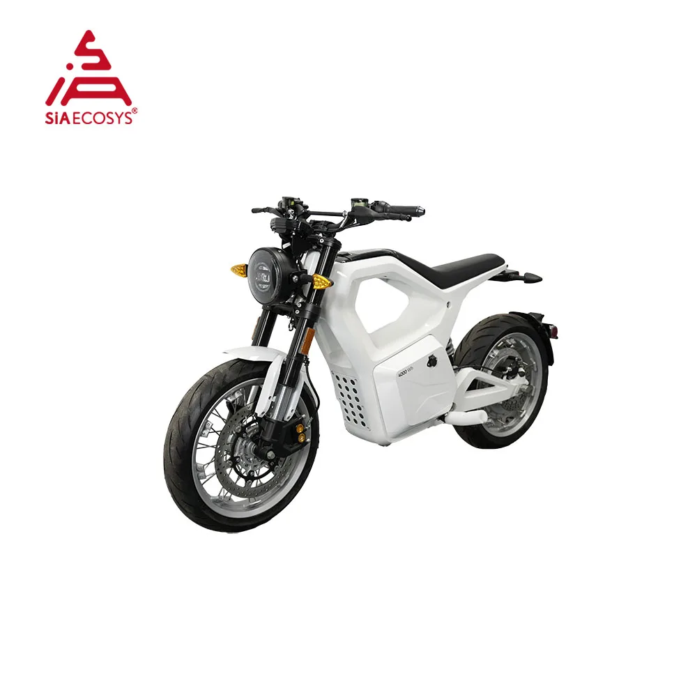 SiAECOSYS 72V 120KPH High Power Cast Aluminum Integrally Formed Frame MT Electric Motorcycle with 4Kwh Lithium-Ion Battery