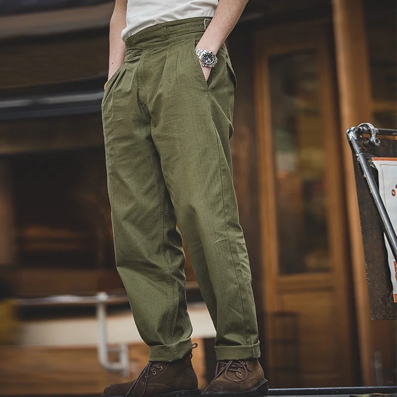 

Мужские брюки Maden с высокой талией и прямыми штанинами, в стиле рабочей одежды, новые, в японском ретро-стиле, повседневные, молодежные, на все сезоны