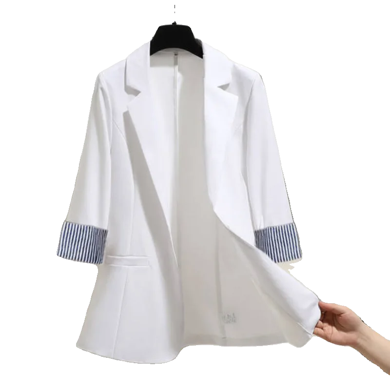 Long Blazers Woman Unisex Sblazer Purple Ruffles Unique Split-Side Gentle Custom Washed Pastoral Single-Row Buttoned-Up Dark