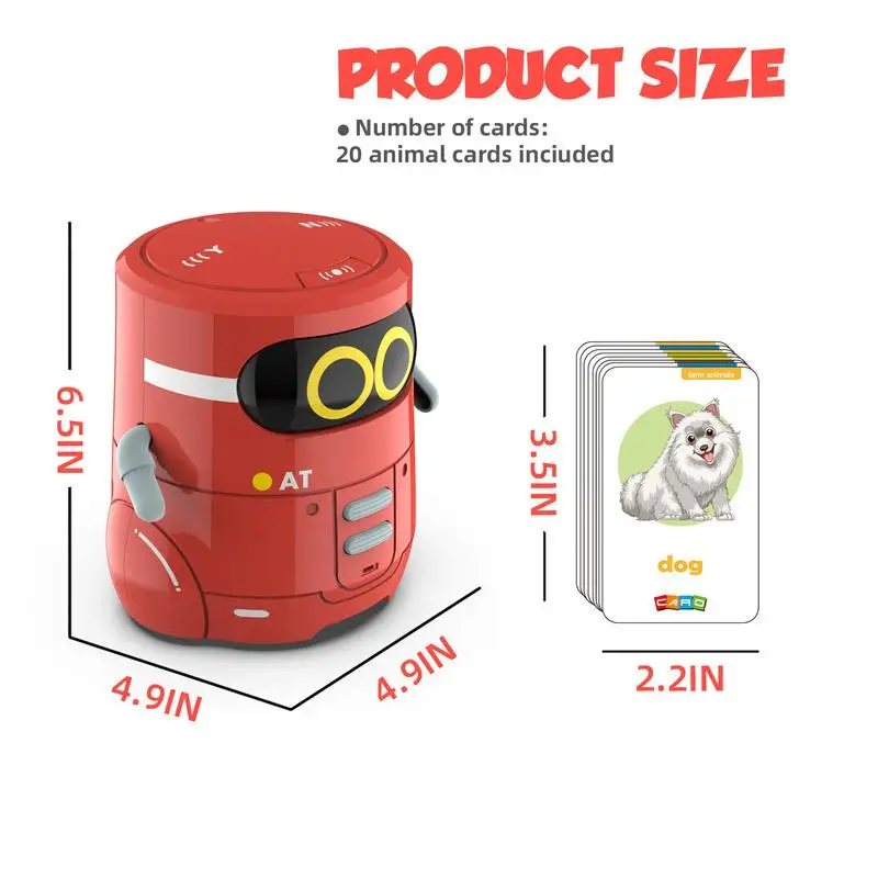 Robot parlante inteligente para niños, Robot interactivo parlante inteligente, juguetes para mascotas, juguete educativo con Control de voz, Robot para niños con tacto