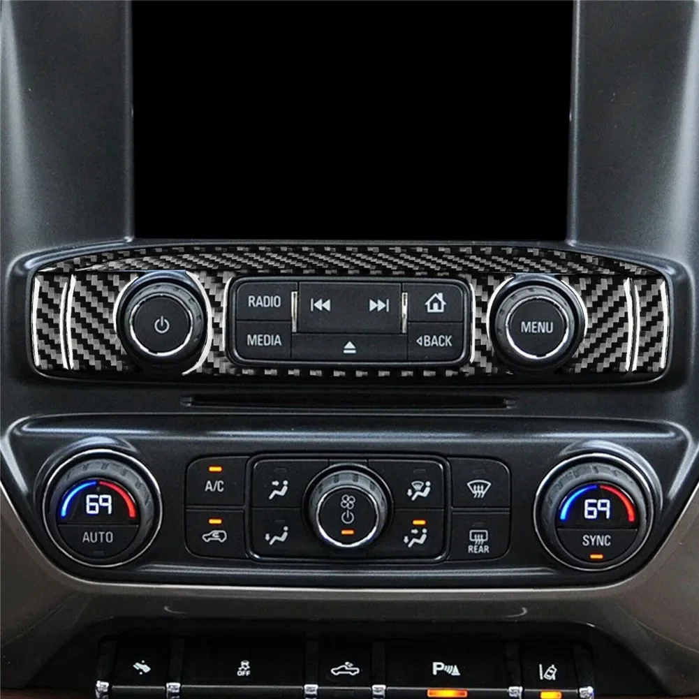 

Car Stickers On Radio Console For Chevrolet Thorold 1500GMC Sierra 1500 2014-2018 Auto Accessories Interior Decorative Strips