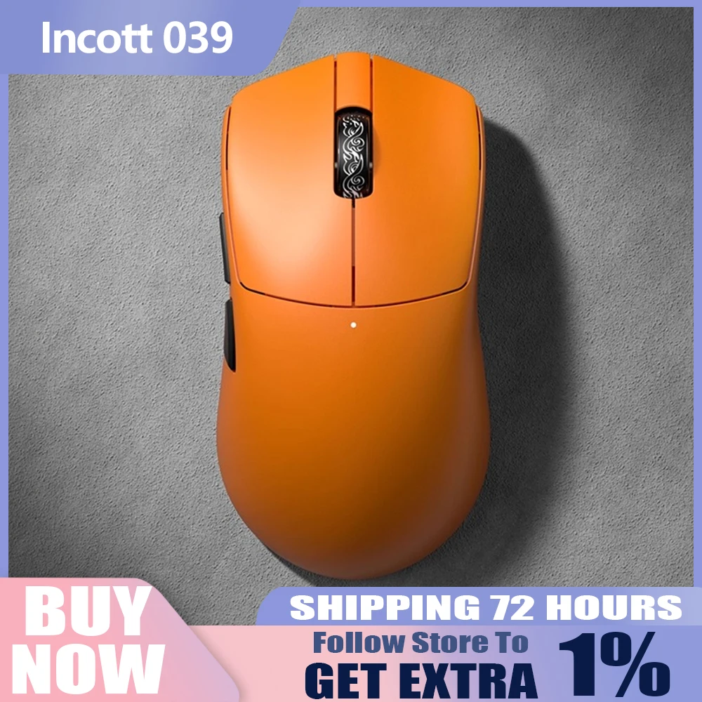 

Ironcat 039PRO легкая 52 г 8K беспроводная игровая офисная мышь трехрежимная 32000 точек на дюйм PAW3950 эргономичный ПК геймер аксессуар мыши подарки