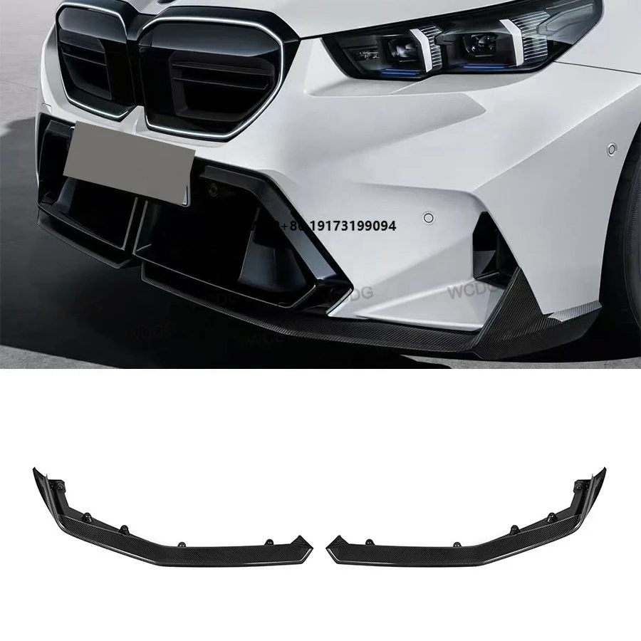 

G90 M5 MP Style Carbon Fiber Front Lip Bodykit 2024+ for B-MW G90 G99 M5 Front Bumper Lip Splitter 2 PCS Body Parts