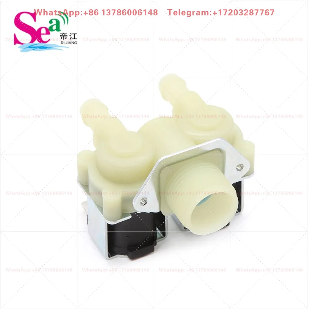 Parallel double-way water inlet  Washing machine solenoid valve 6-minute water inlet 12mmDC12V normally closed solenoid