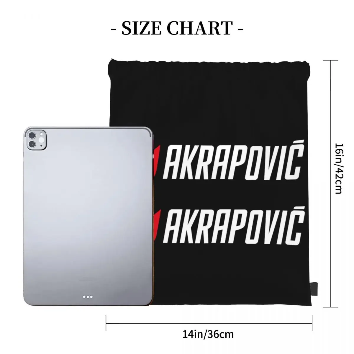 Akrapovics Logo AKS Motorcycle Exhaust Backpacks Fashion Portable Drawstring Bags Drawstring Bundle Pocket Sports Bag BookBag