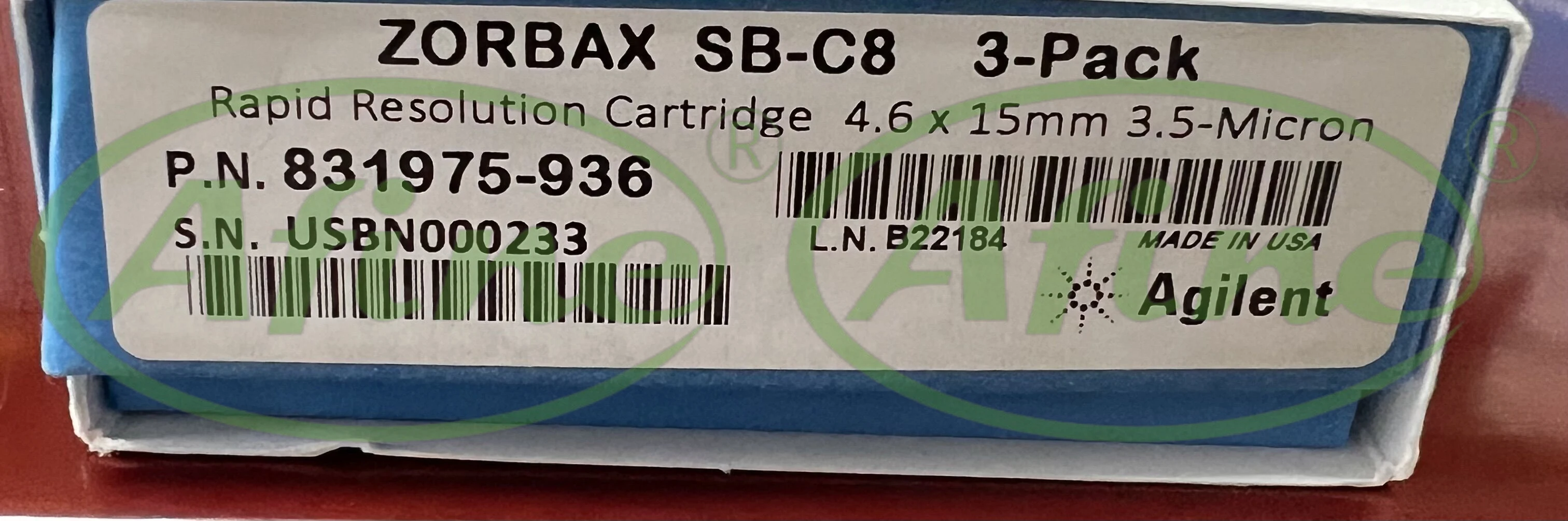 

AFINE Agilent ZORBAX RR StableBond C8,831975-936,861953-906,830990-914,4.6 x 15 mm,3.5 µm,Column RR,3/package HPLC