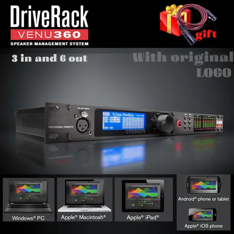 VENU360 3 Input 6 Output Stage Pro Audio Processor Original Software Audio Driver Rack Complete Speaker Management System